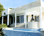 Pictures of the exterior of a villa